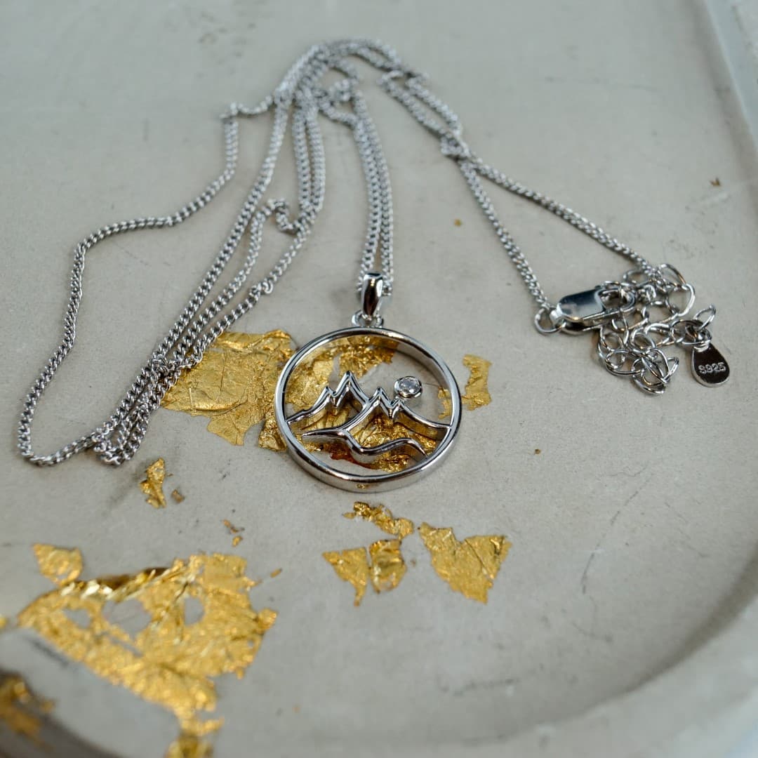 Naszyjnik Tatry srebro 925 góry Rysy