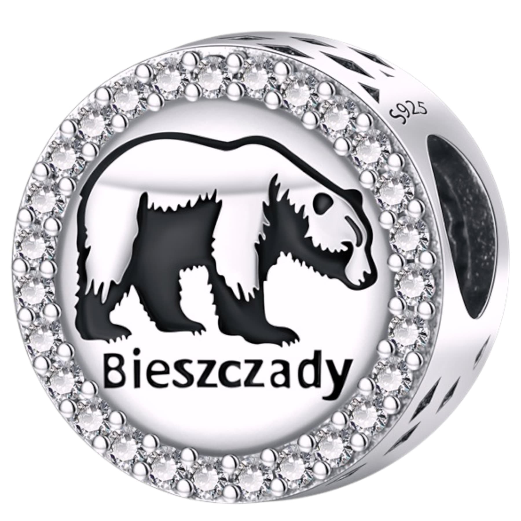 Charms Bieszczady Srebro 925 – Symbol Dzikiej Przyrody i Wolności niedźwiedź