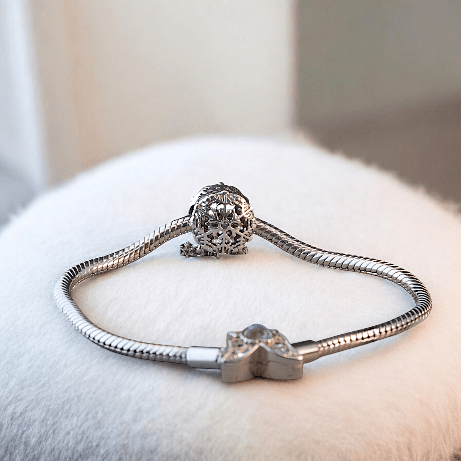 Charms zawieszka PŁATEK ŚNIEGU śnieżka  srebro 925