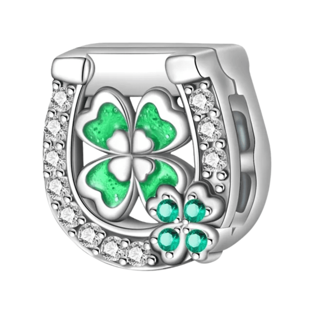 Charms Reflexions Koniczyna i podkowa srebro 925 do płaskiej bransoletki