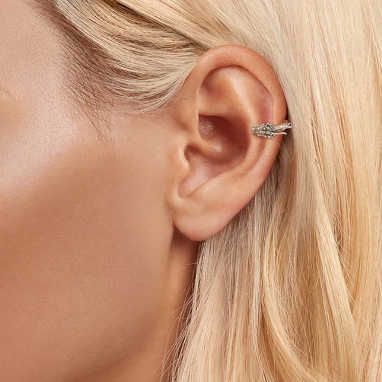 Nausznica kolczyk SMOK fantasy unikalny SREBRO 925