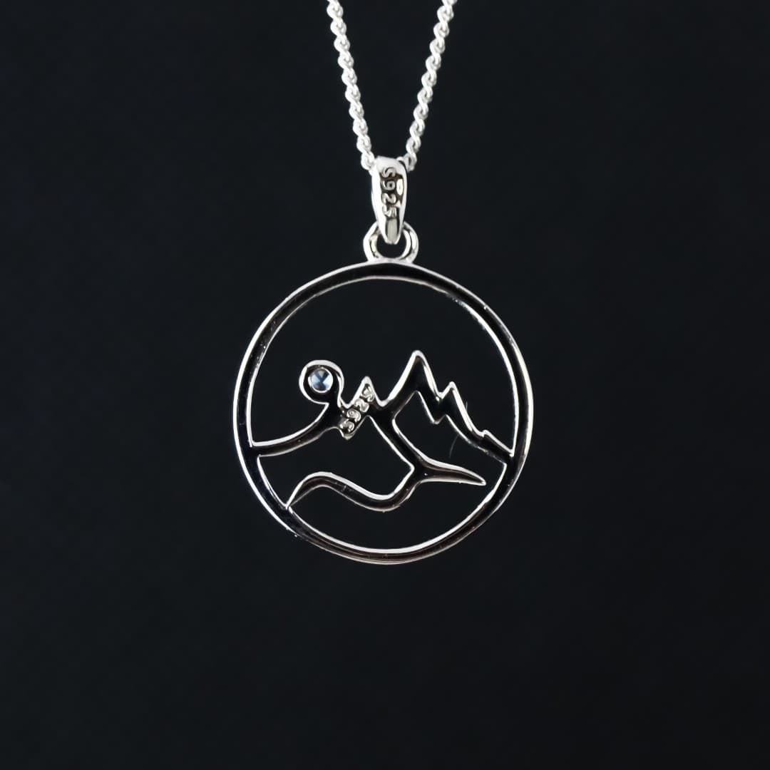 Naszyjnik Tatry srebro 925 góry Rysy