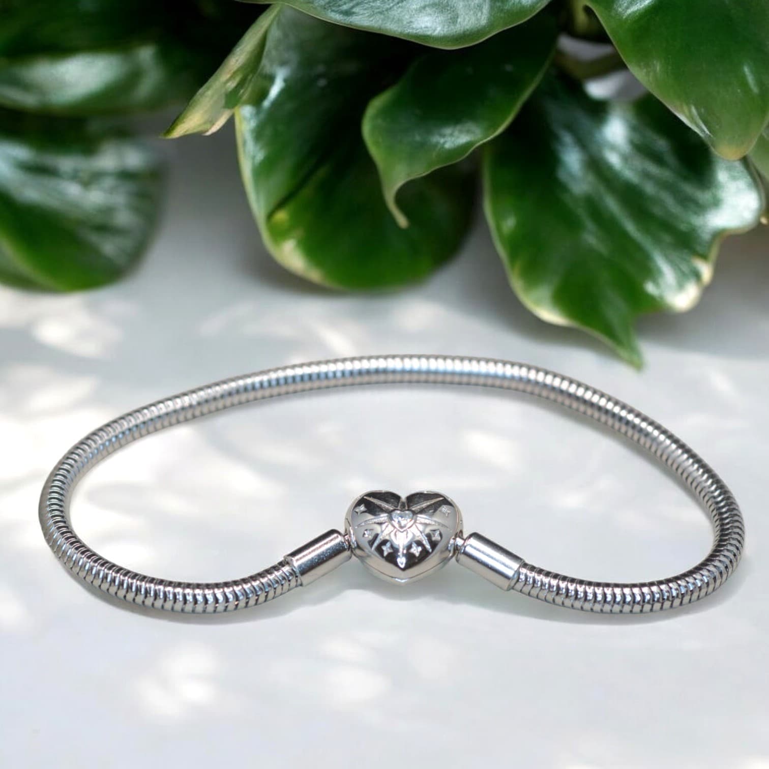 Bransoletka charms  BIAŁE ZŁOTO do Pandora srebro i złoto