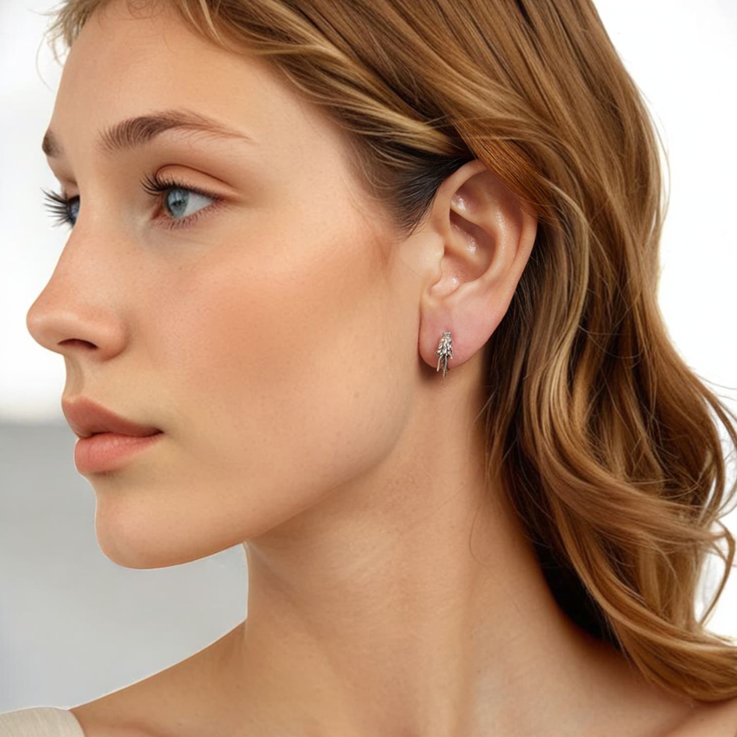 Kolczyki SMOK vintage srebro 925 kółka gotic punk