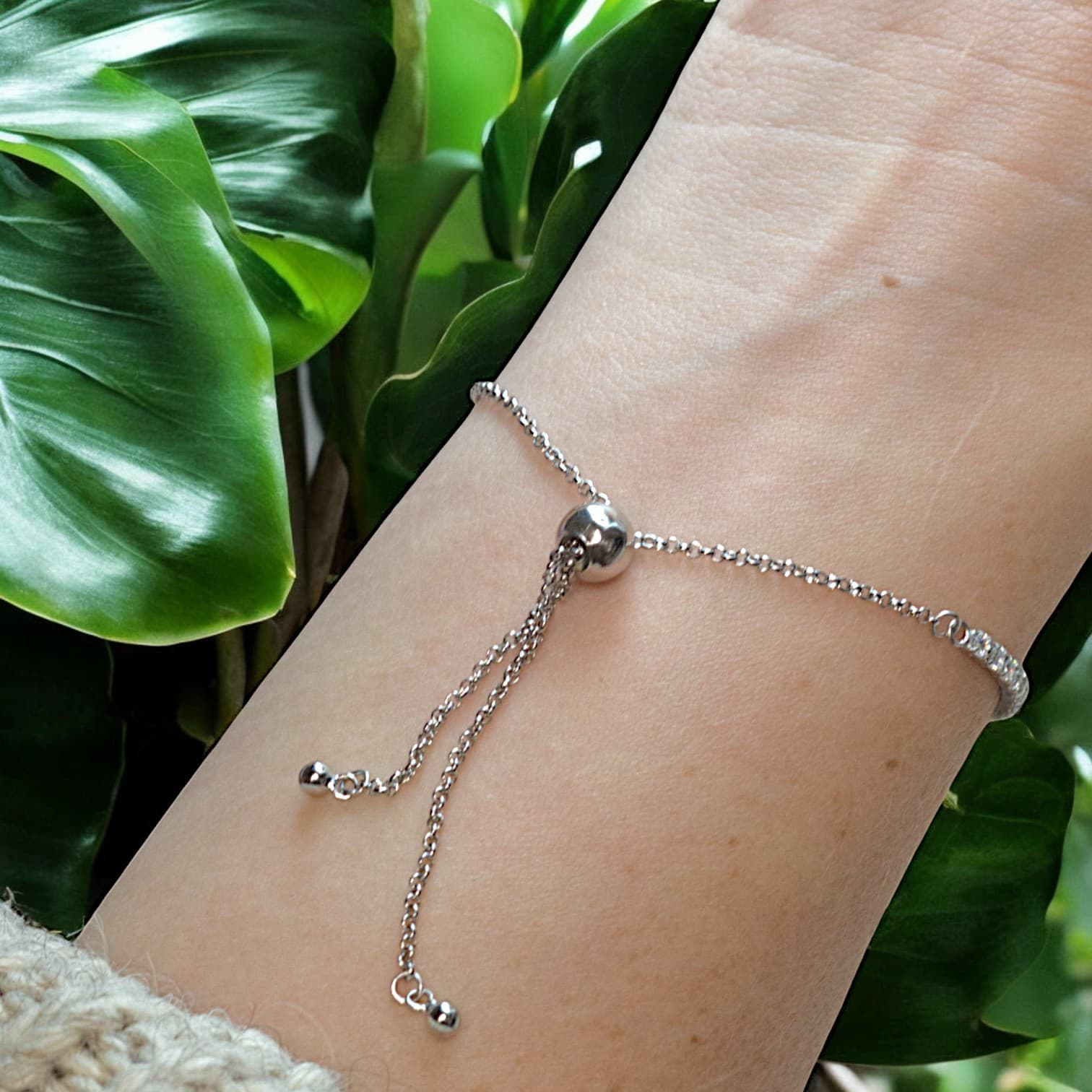 LŚNIĄCA BRANSOLETKA tenisowa srebro 925 platyna