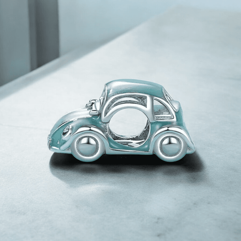 Charms do Pandora Volkswagen Beetle Garbus Srebro 925 białe złoto