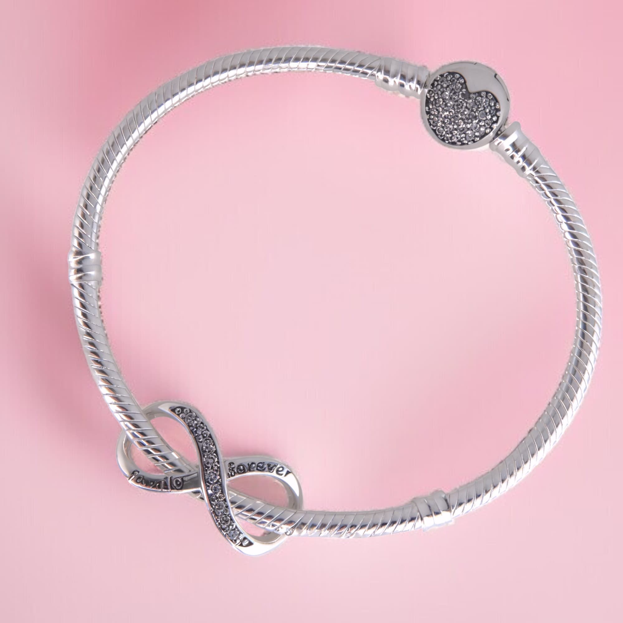 Charms  srebro 925 Nieskończoność Family Forever