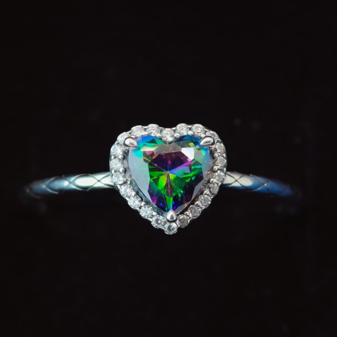 Pierścionek Mistyczny Kwarc srebro 925