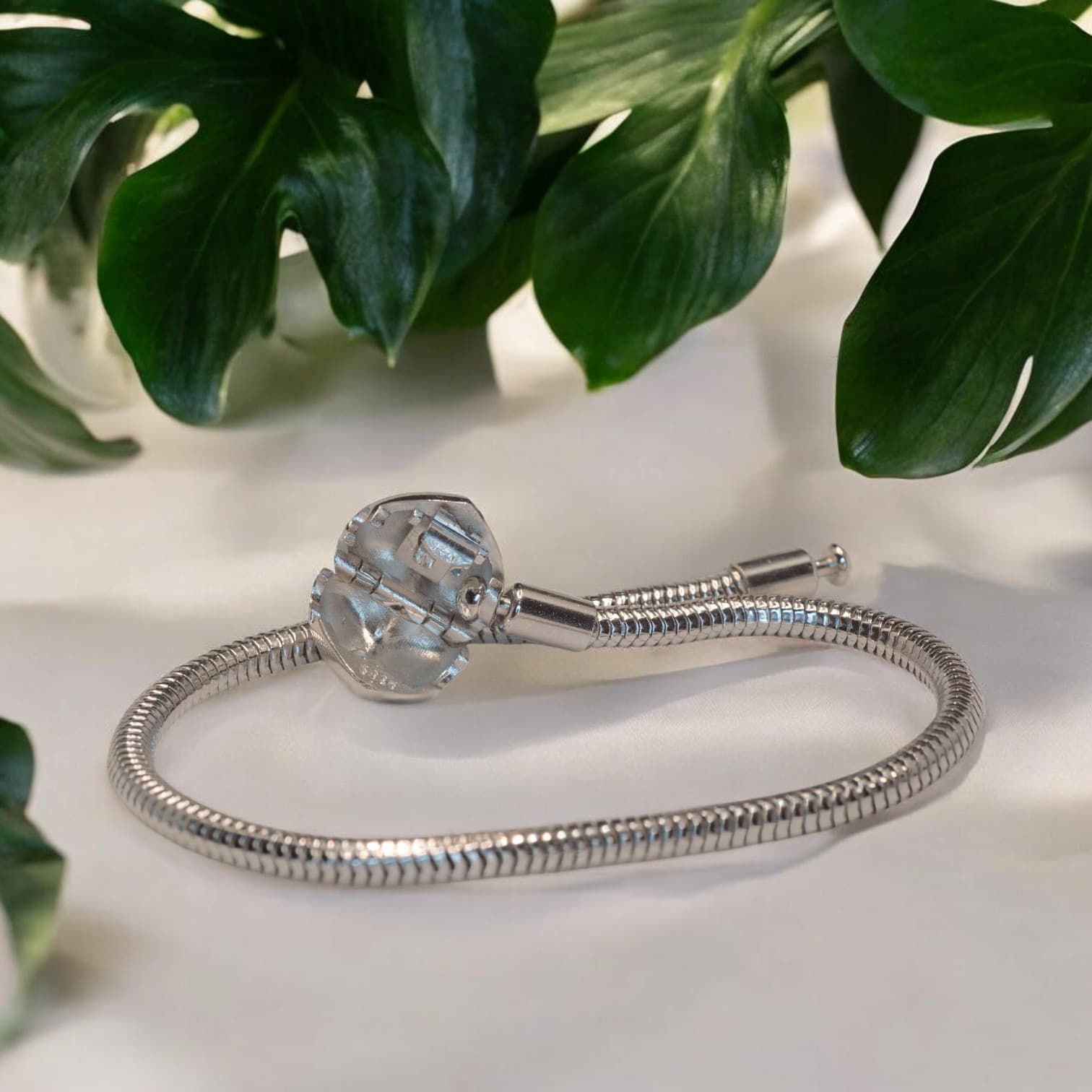 Bransoletka charms  BIAŁE ZŁOTO do Pandora srebro i złoto