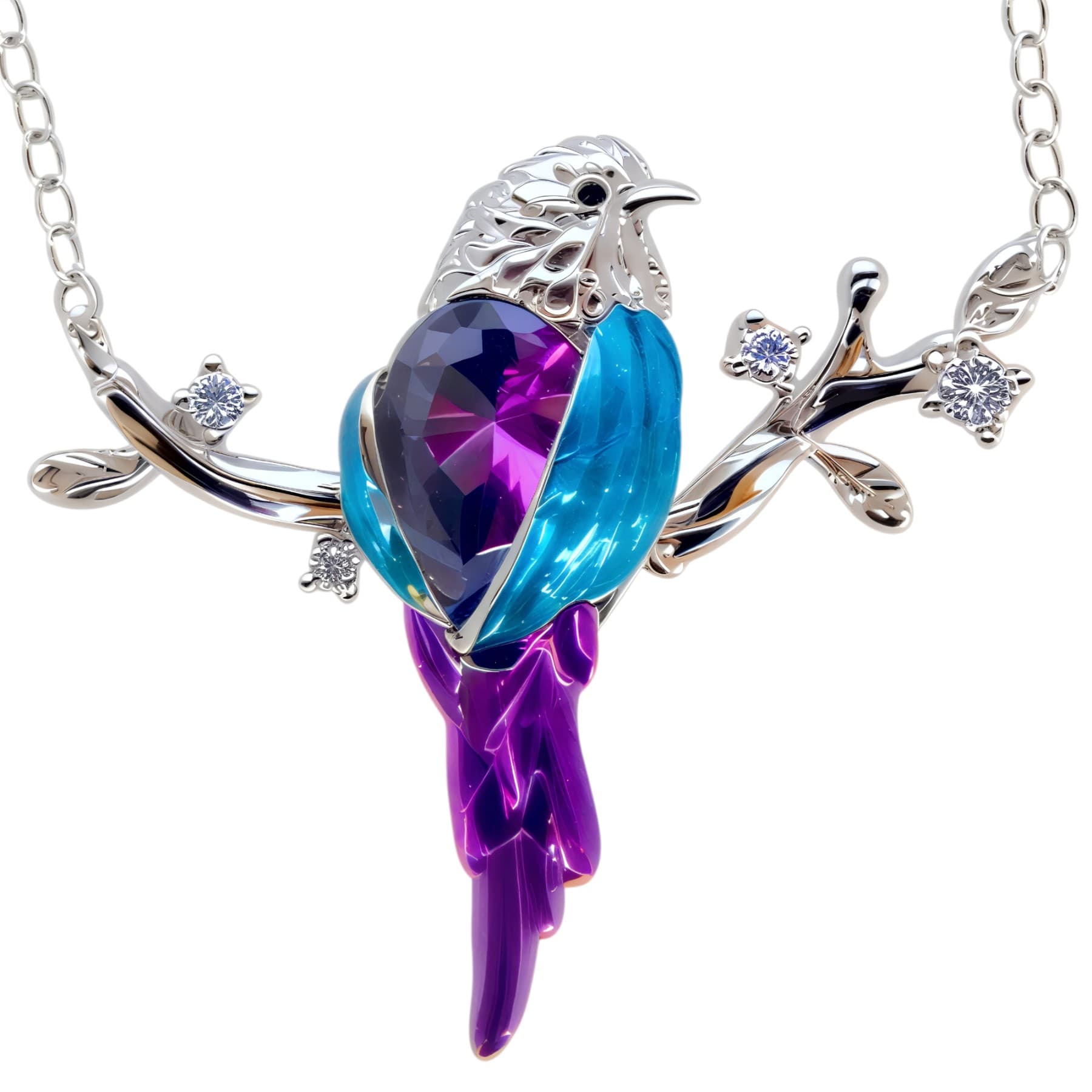 Naszyjnik Jaskółka Ptak srebro 925 platyna prezent dla babci mamy żony