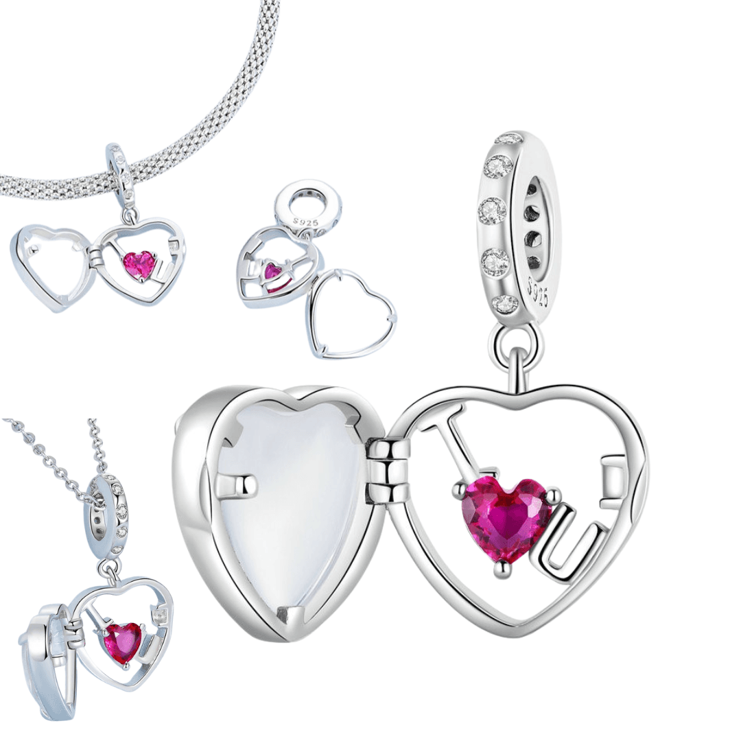 Charms witryna I Love You Srebro 925