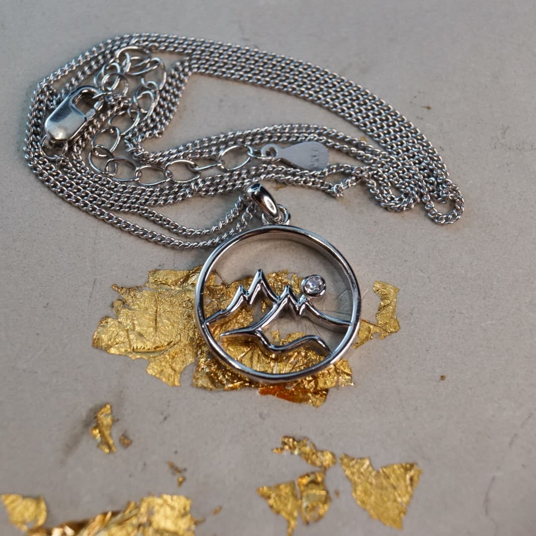 Naszyjnik Tatry srebro 925 góry Rysy