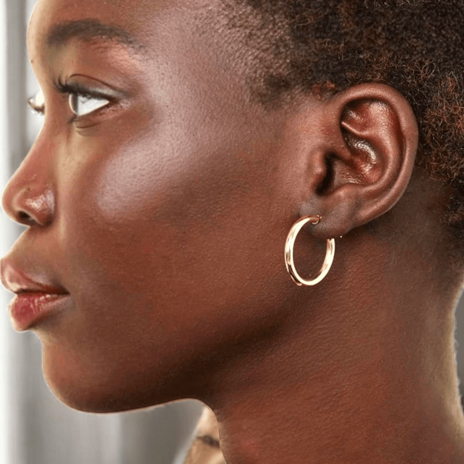 Kolczyki Okrągłe Koła Złote Srebro 925