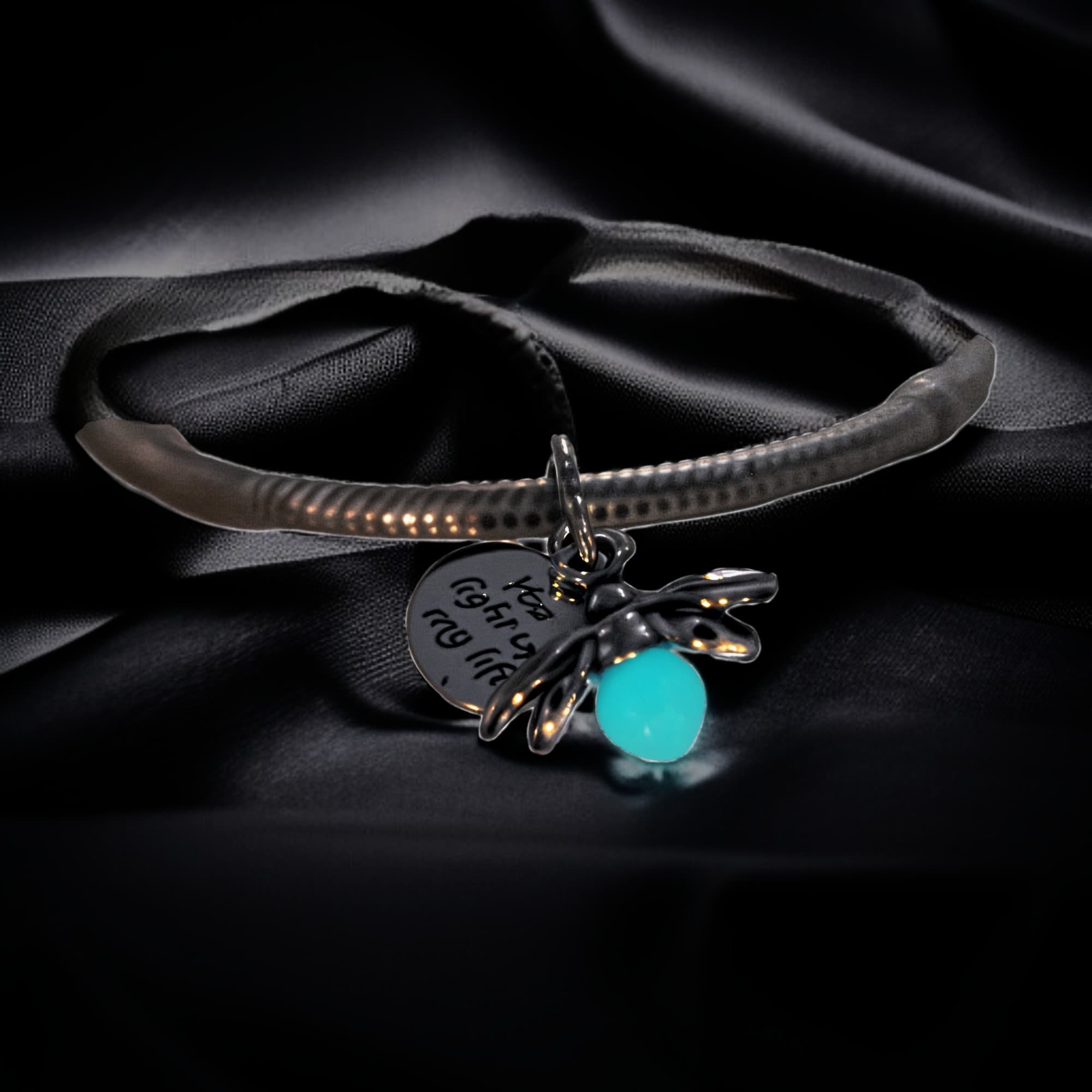 Świecący robaczek świętojański ze srebra 925