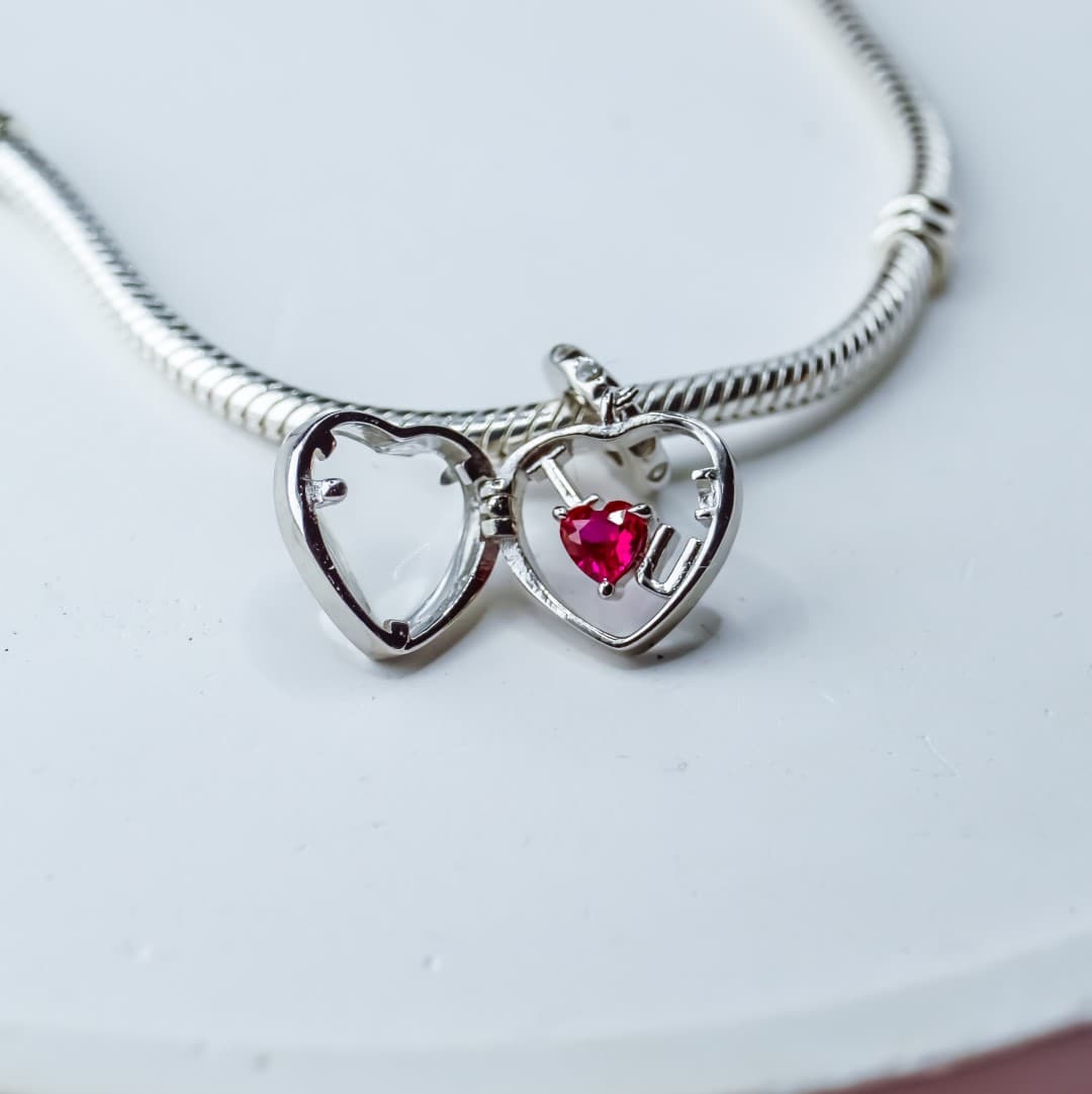 Charms witryna I Love You Srebro 925