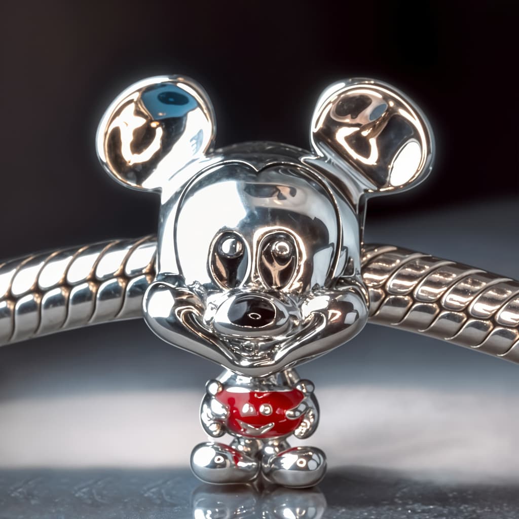 Charms MYSZKA MIKI Srebro 925 disney filmy animowane