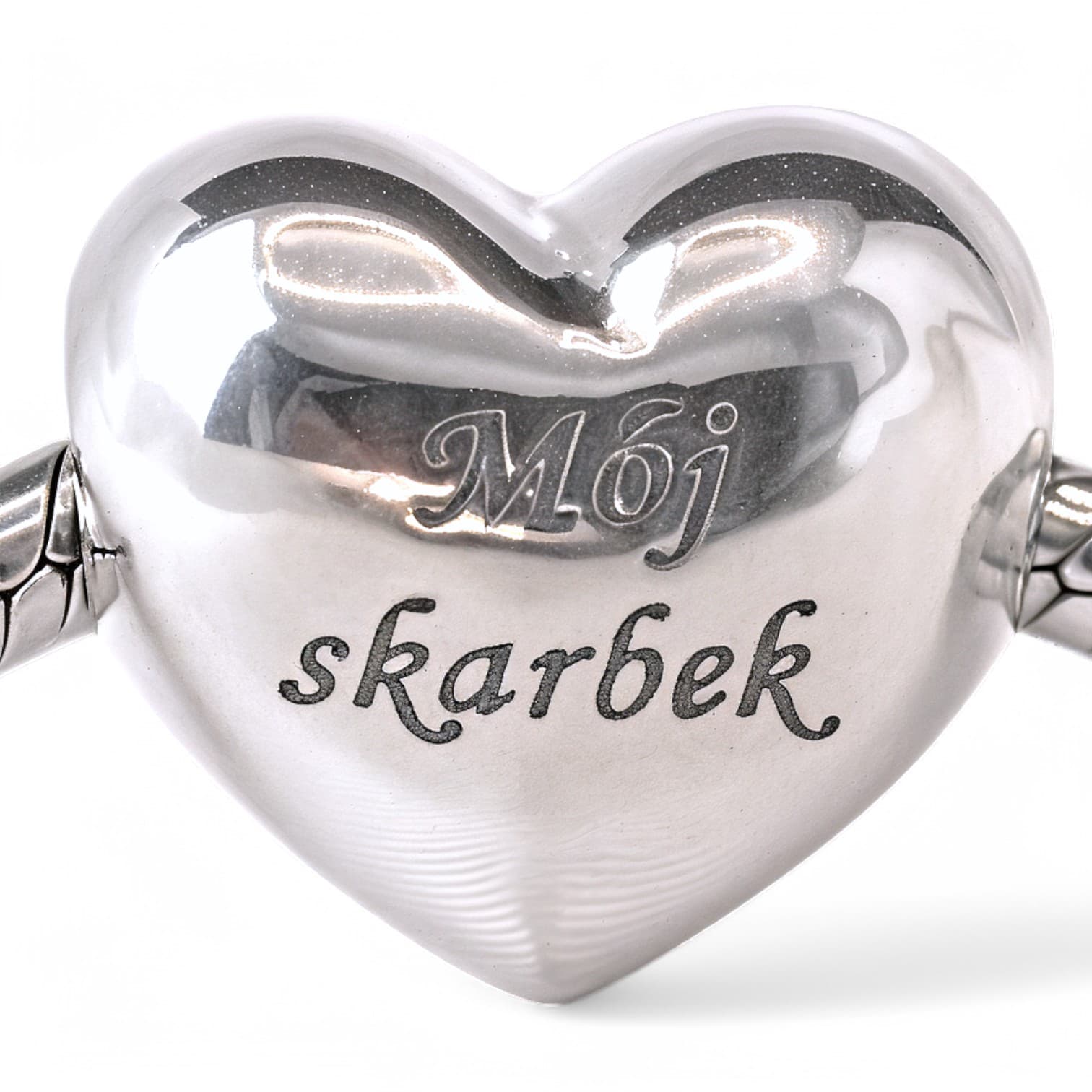 Charms MÓJ SKARBEK prezent dla ukochanej srebro 925