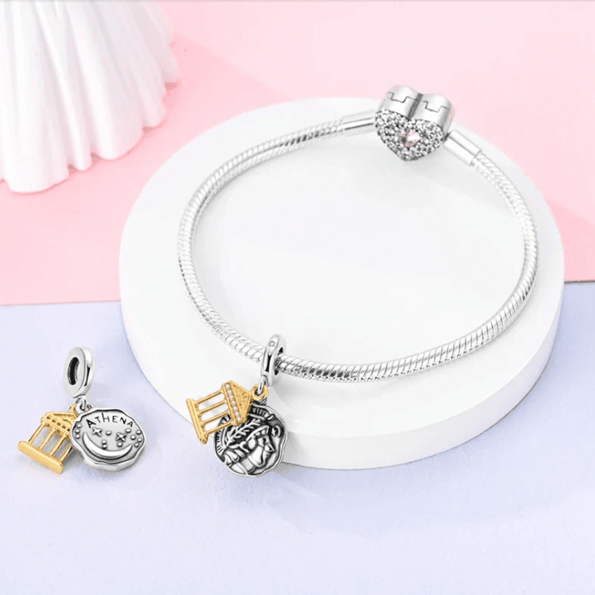 Charms do Pandora Grecja Atena srebro 925 Ateny