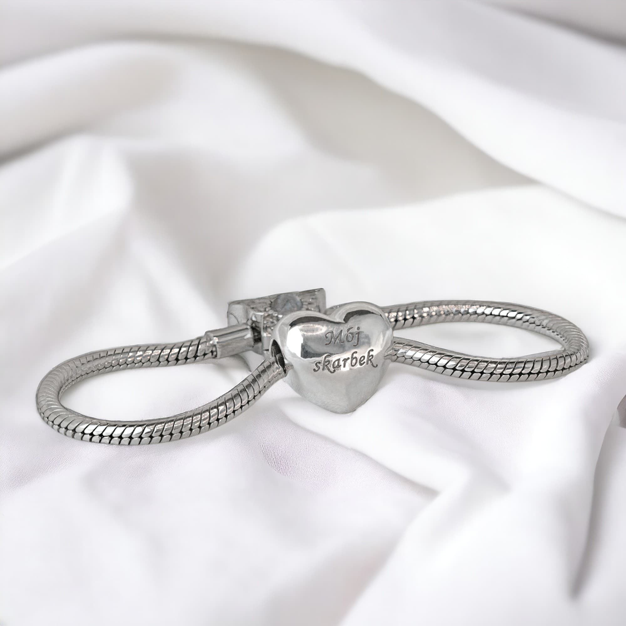 Charms MÓJ SKARBEK prezent dla ukochanej srebro 925