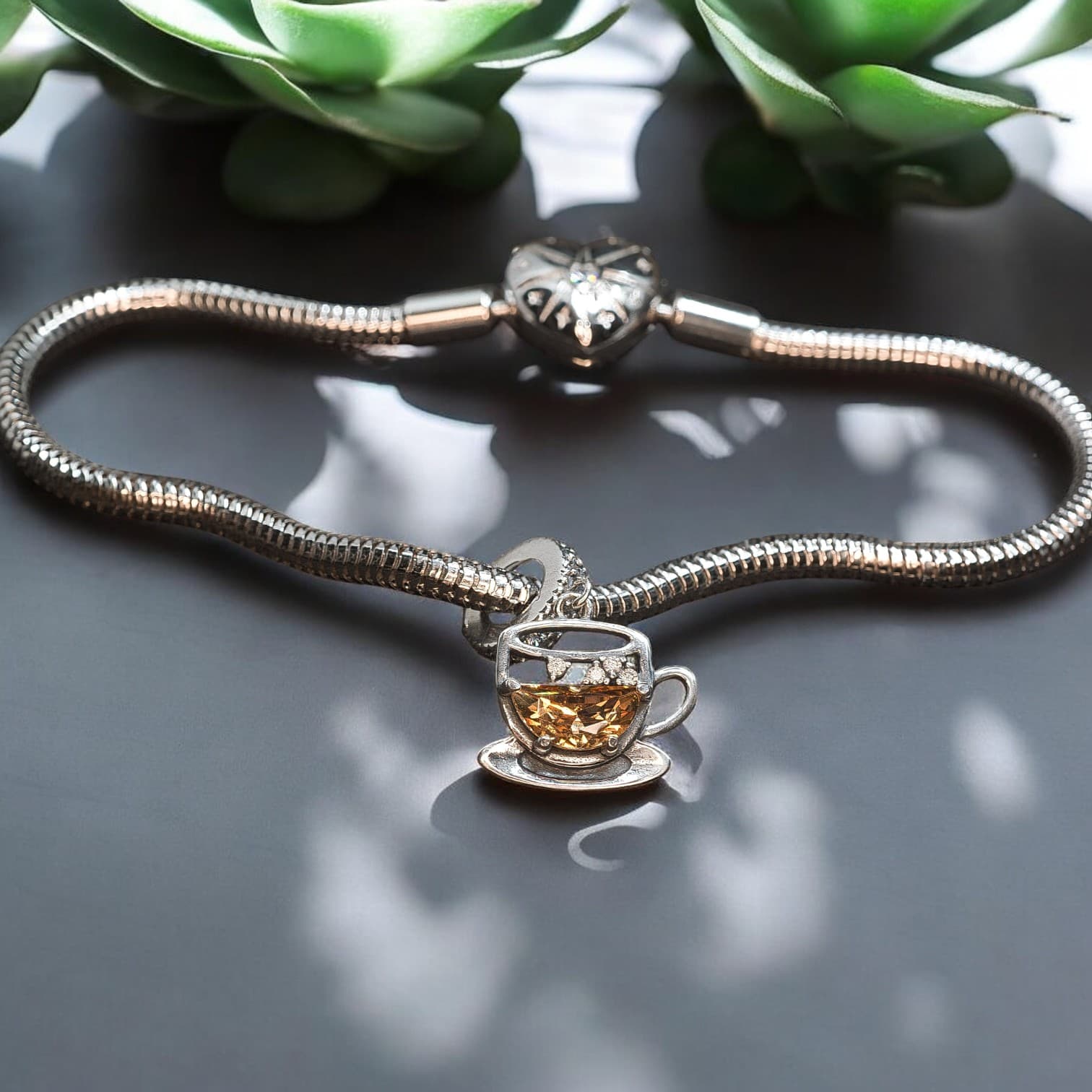 Charms FILIŻANKA HERBATY 925 srebro kawa