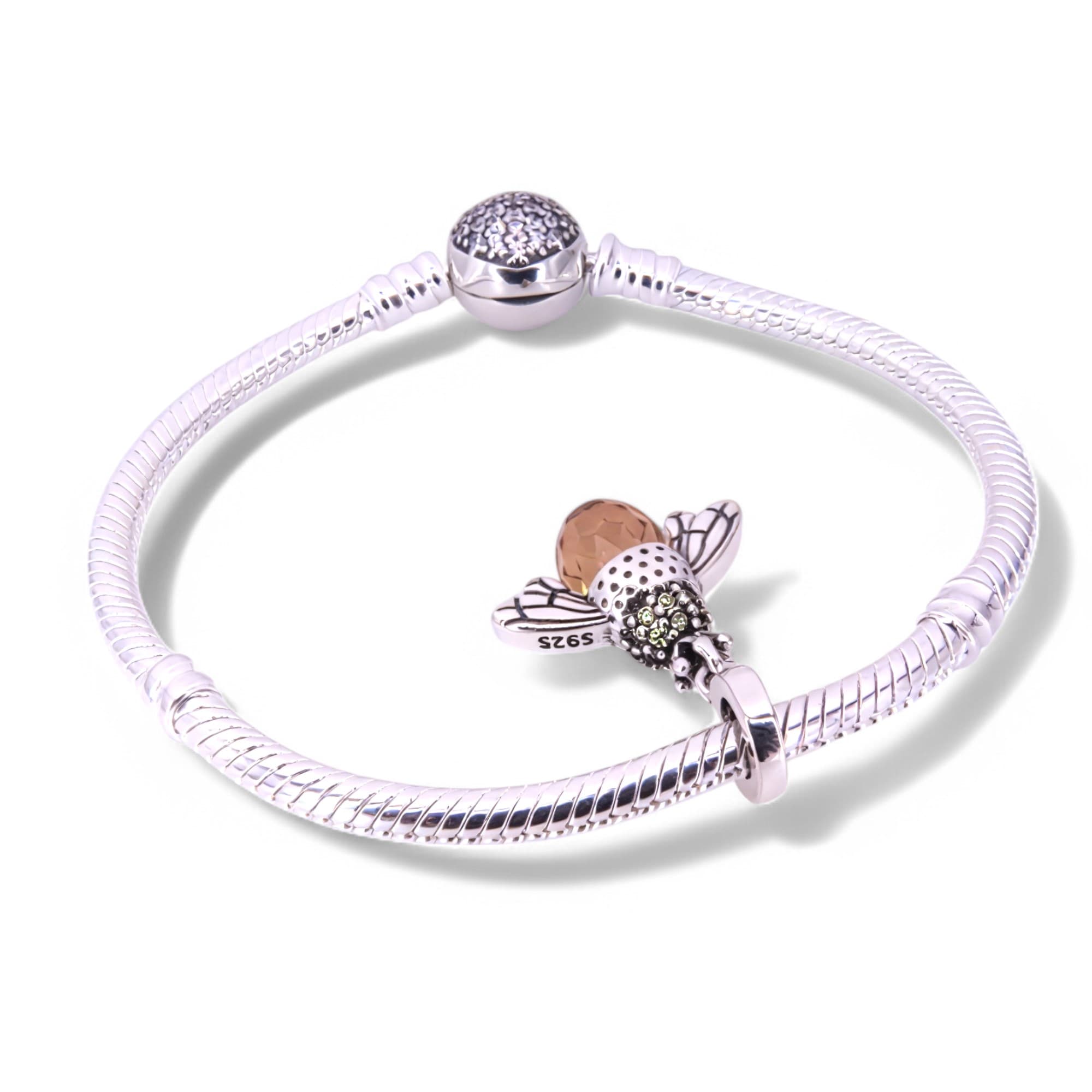 Charms Pszczoła królowa ul miód nektar srebro 925