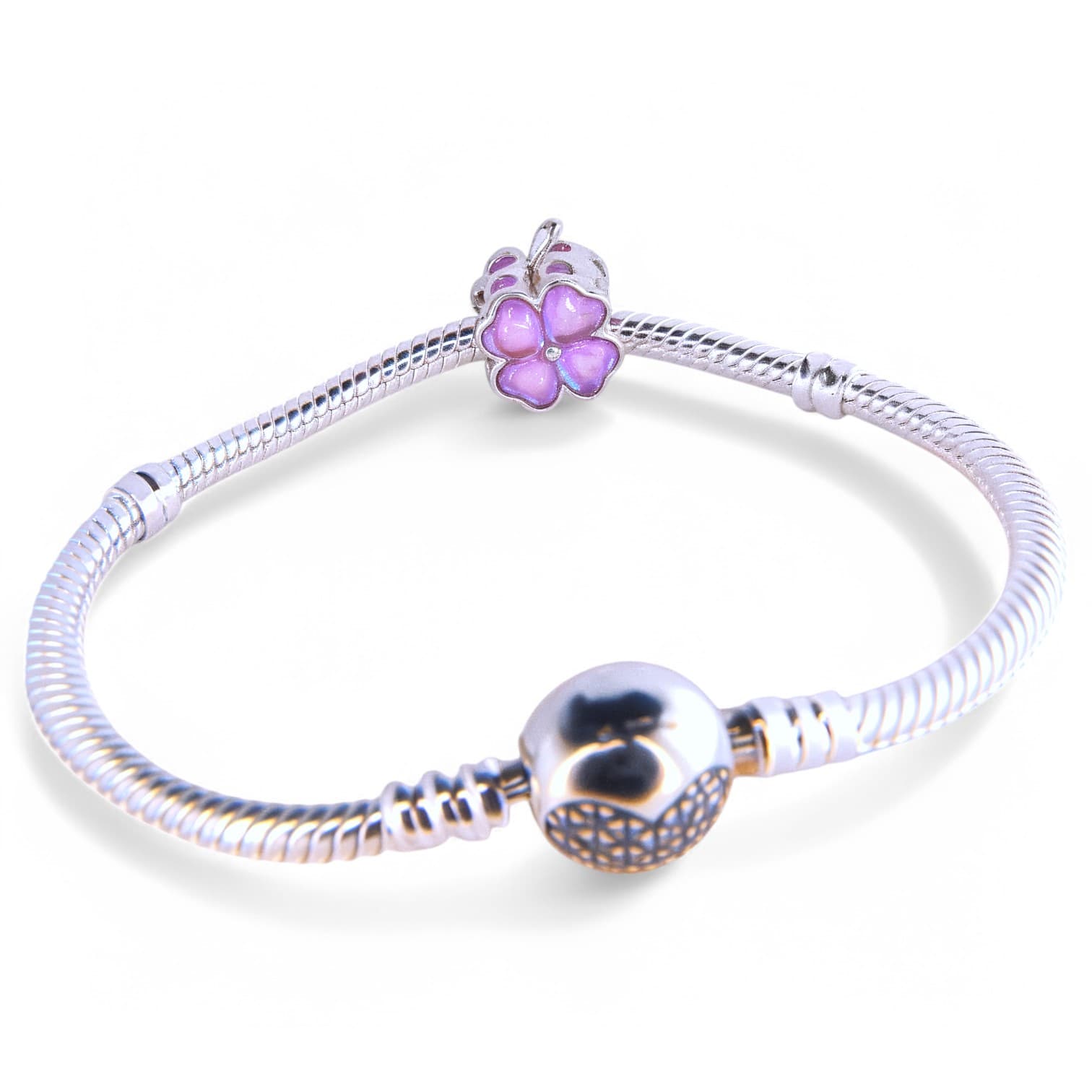 Charms do Pandora zawieszka FIOLETOWA KONICZYNA srebro 925