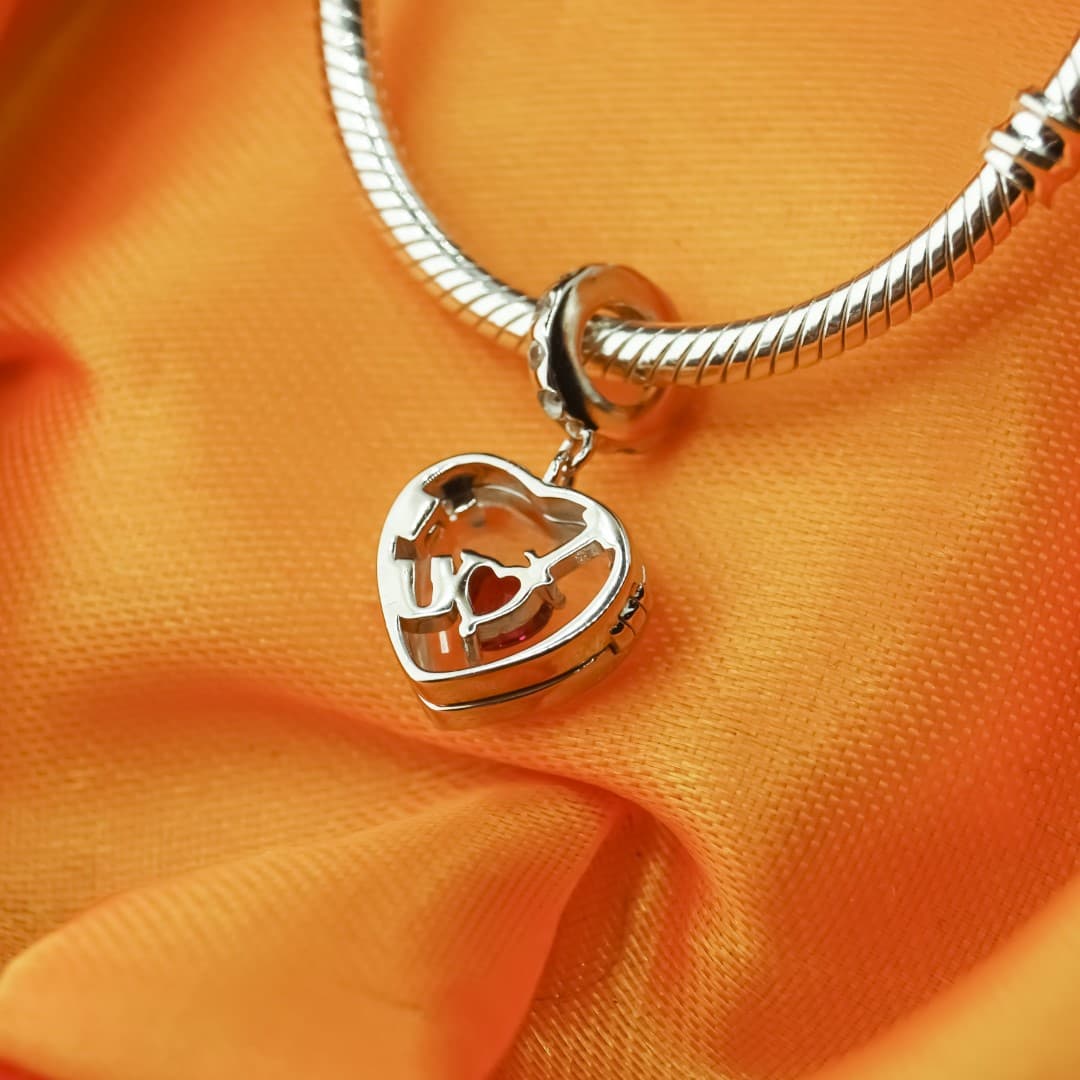 Charms witryna I Love You Srebro 925