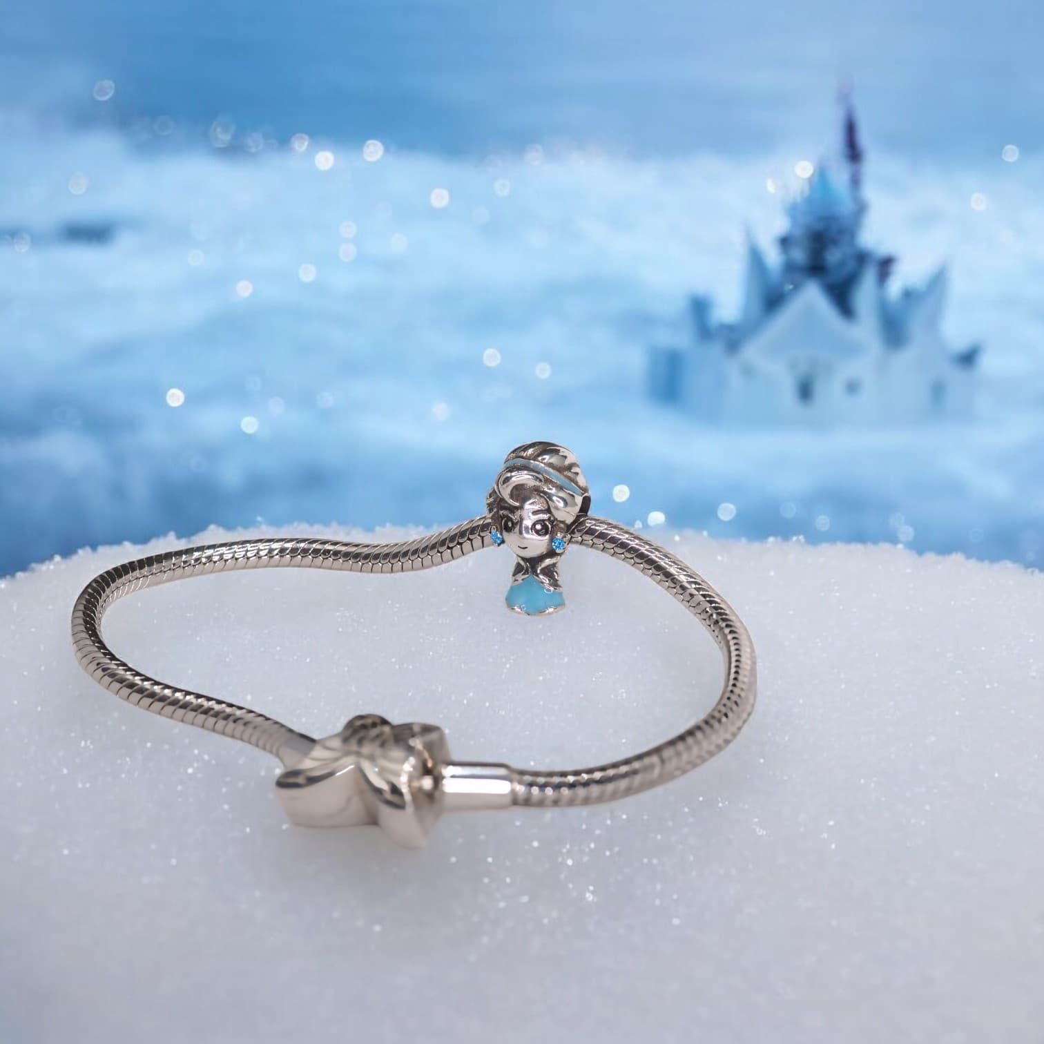 Charms ELSA KRÓLOWA LODU srebro 925 kraina śniegu