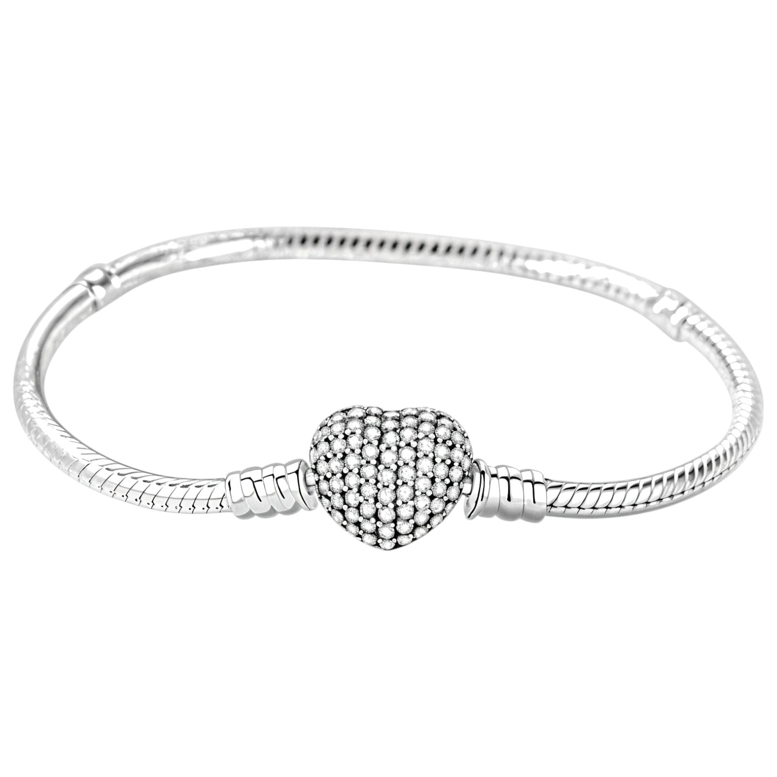 Bransoletka do charms typu Pandora Serce 100 % Srebro 925
