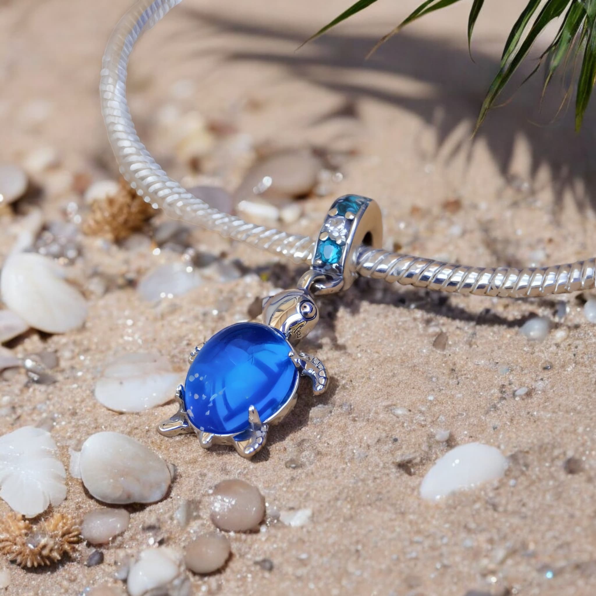 Charms Srebro 925 Żółw Morski Murano