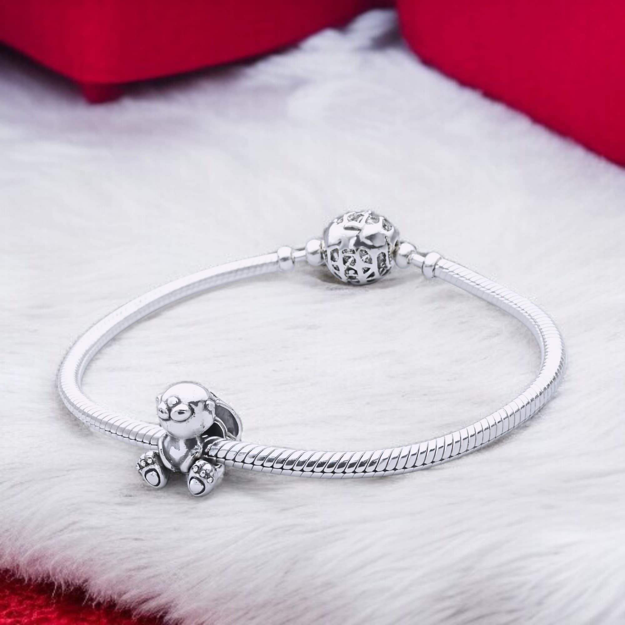 Srebrny charms Króliczek 925 zawieszka do bransoletek modułowych Pandora