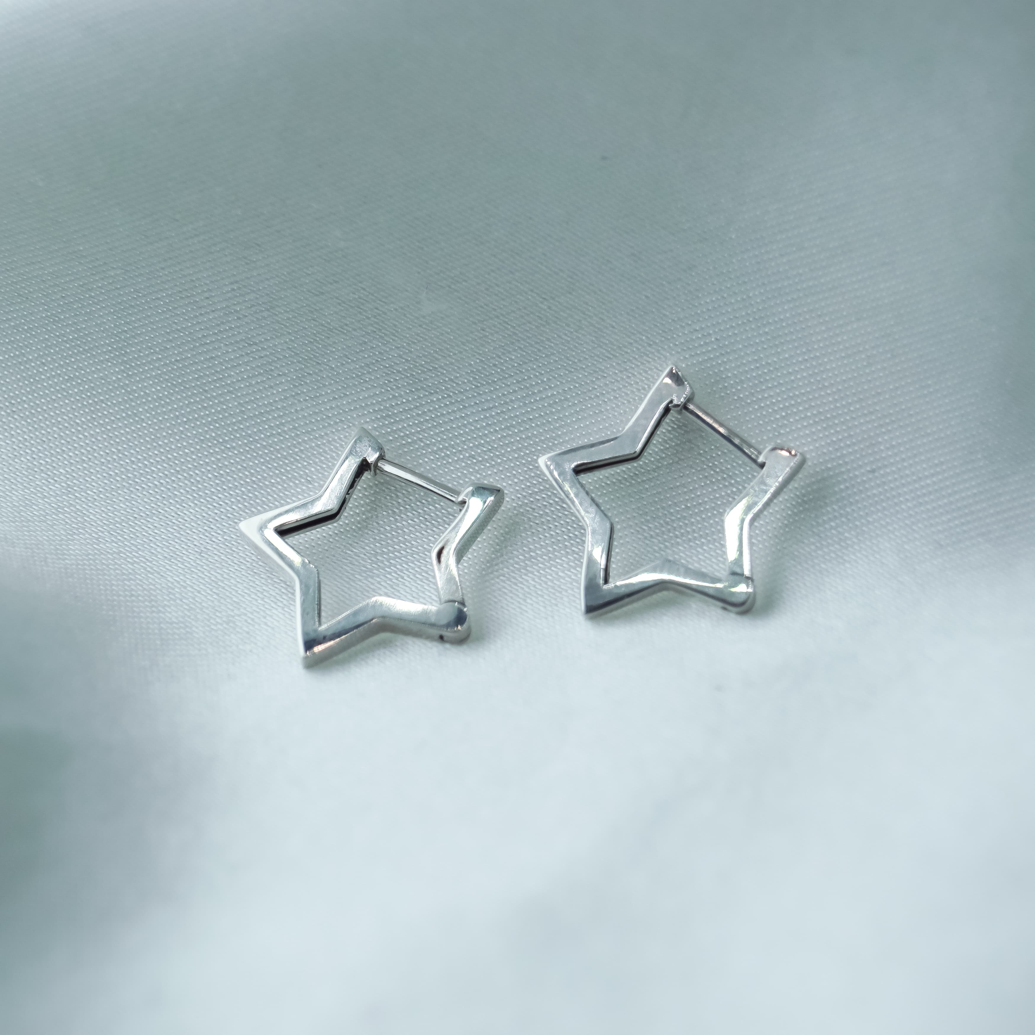 Gwiezdne Kolczyki srebro 925 gwiazdki