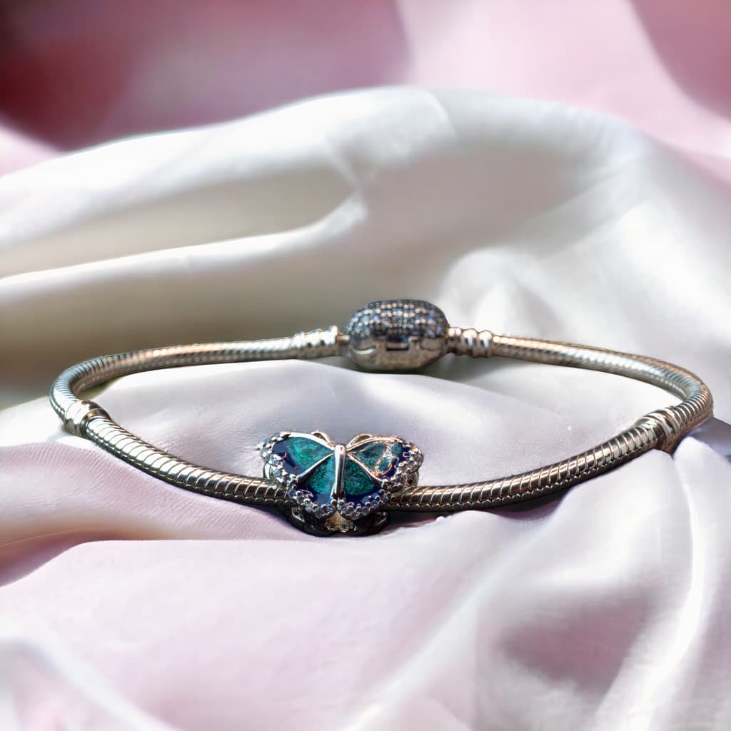 Bransoletka do charms typu Pandora Serce 100 % Srebro 925