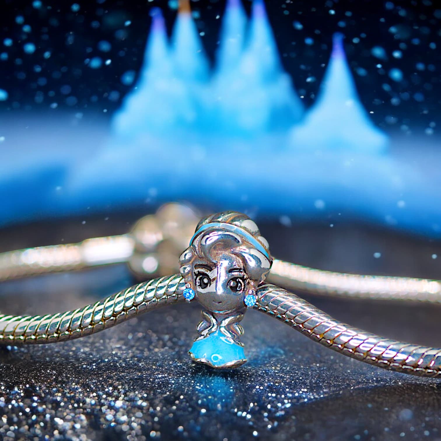 Charms ELSA KRÓLOWA LODU srebro 925 kraina śniegu