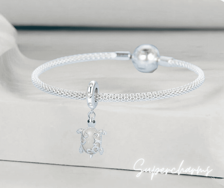 Charms zawieszka Luminescencyjny Morski Żółw srebro 925