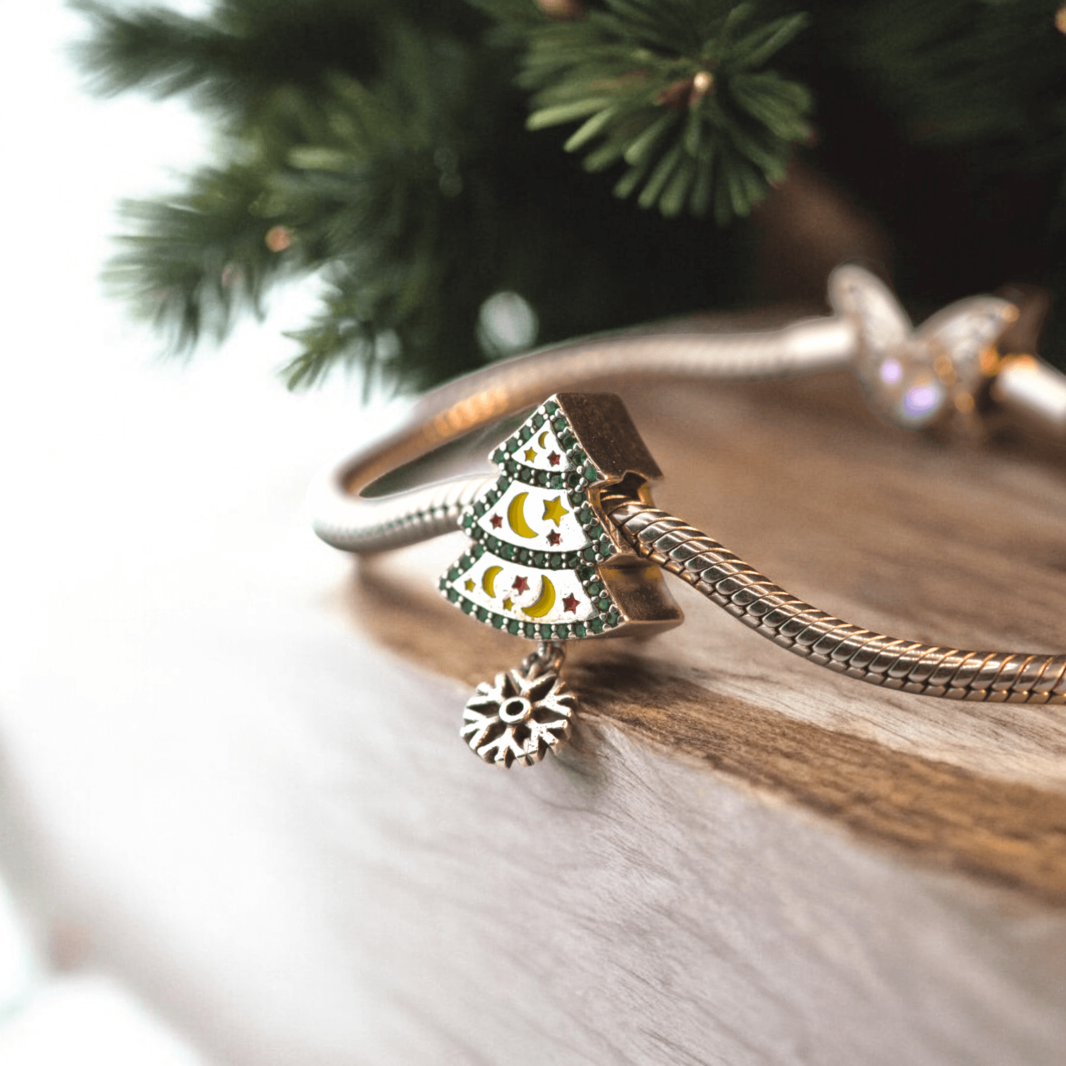 Charms Świąteczny CHOINKA zawieszka