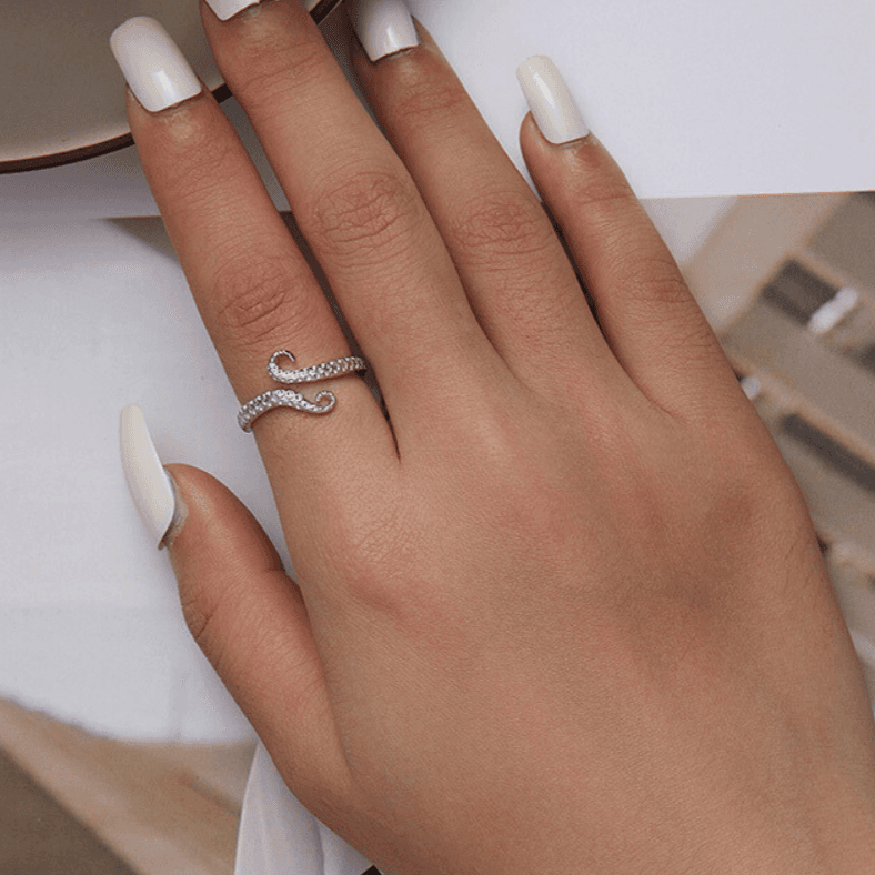 Pierścionek Ośmiornica macki ośmiornicy srebro 925