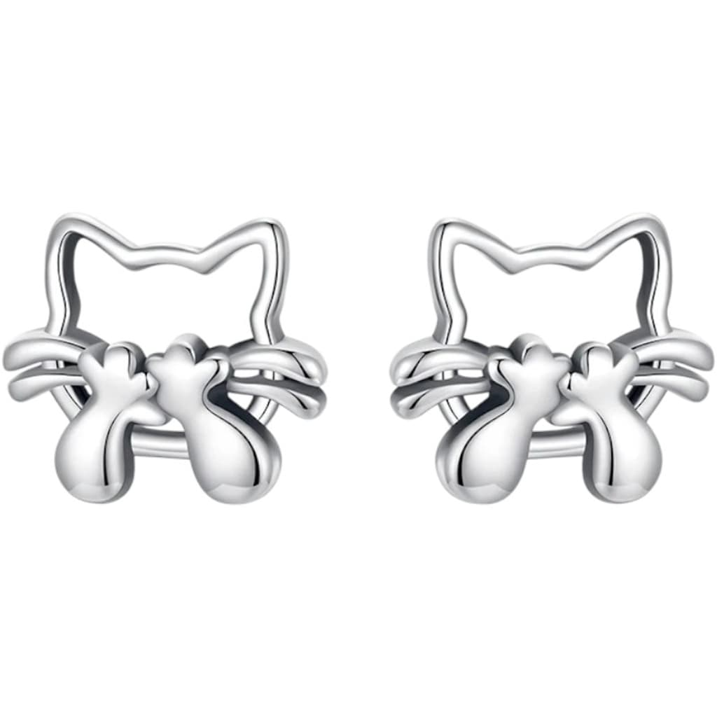 Kolczyki KOTKI koty srebro 925 sztyfty