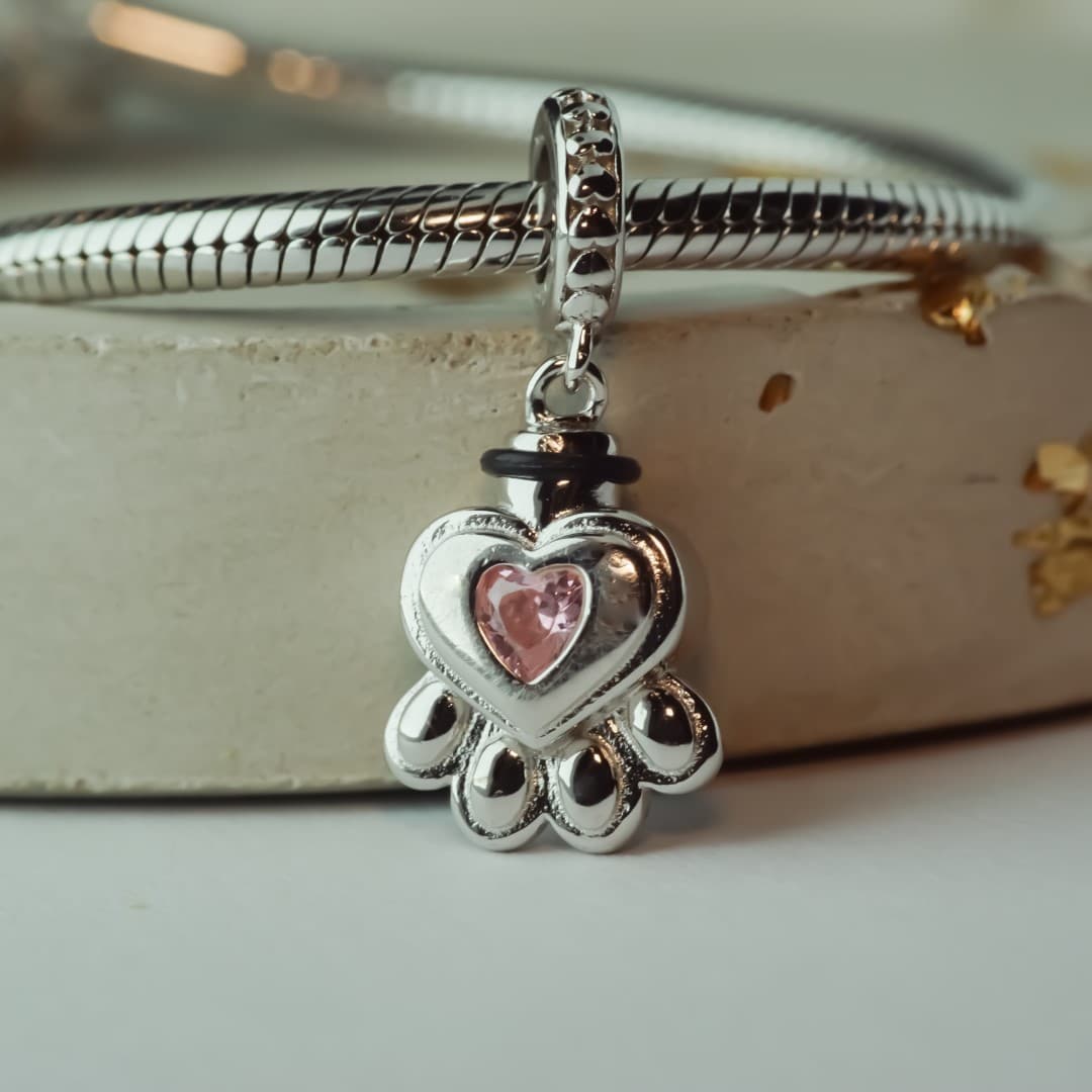 Charms Urna Pamiątkowa srebro  925, urna pamiątkowa dla zwierząt domowych