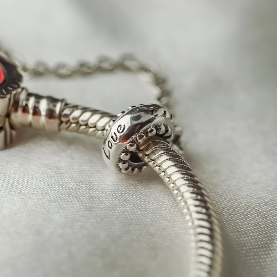 Łańcuszek zabezpieczający z gwintem Drzewo Family Srebro 925