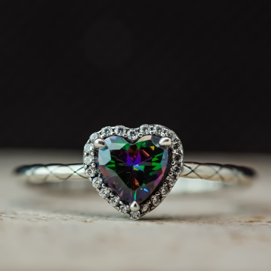 Pierścionek Mistyczny Kwarc srebro 925