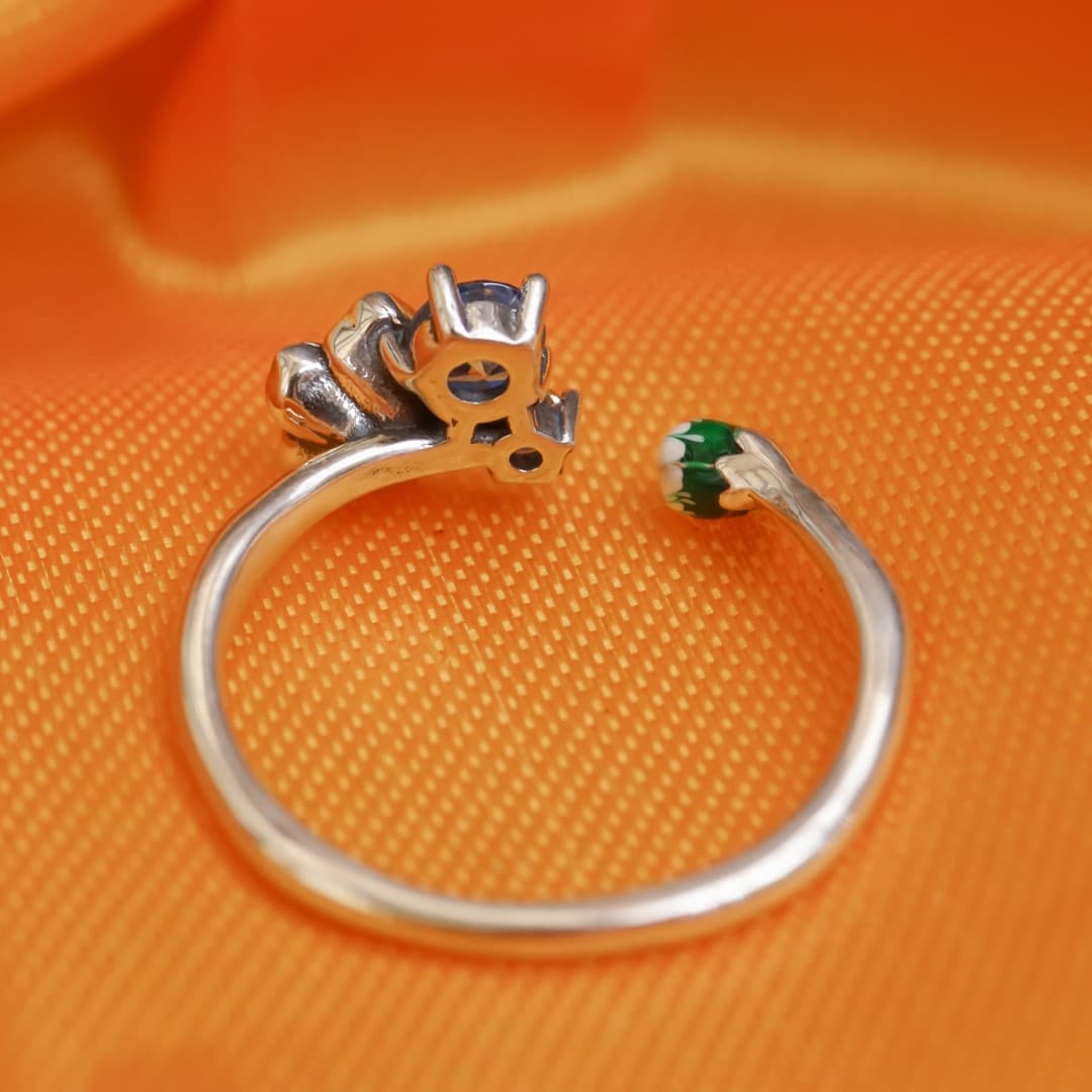 Pierścionek Kwiat Wiśni srebro 925