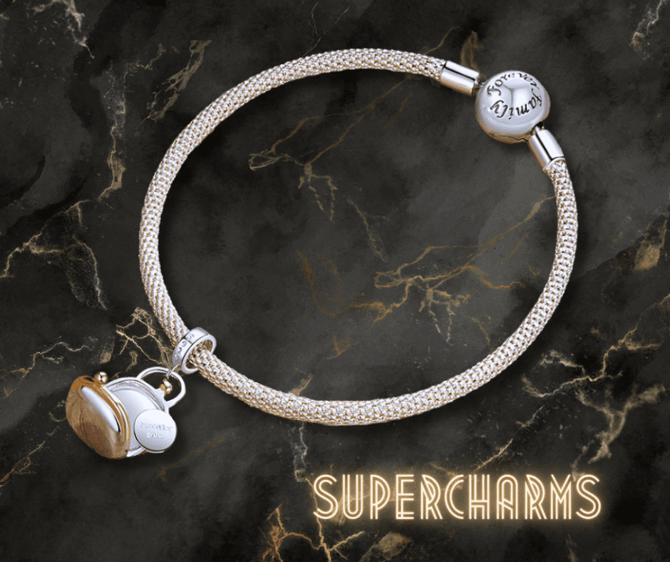 Charms Zawieszka Torebka srebro 925 złoto 18k