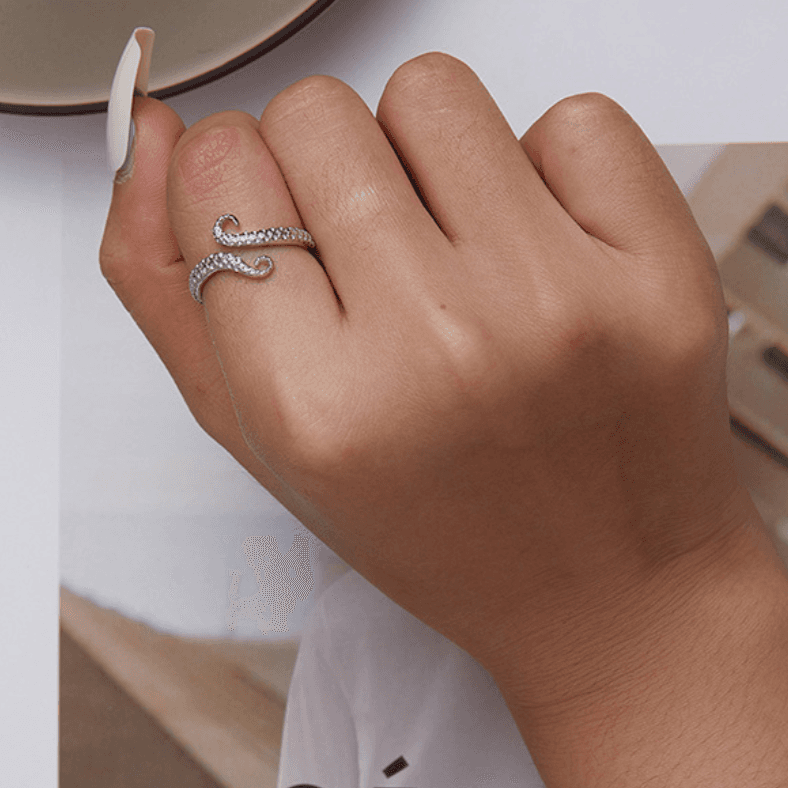 Pierścionek Ośmiornica macki ośmiornicy srebro 925