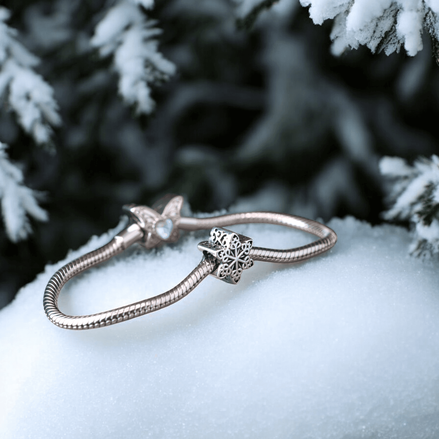 Charms PŁATEK ŚNIEGU gwiazdka śnieżynka srebro 925