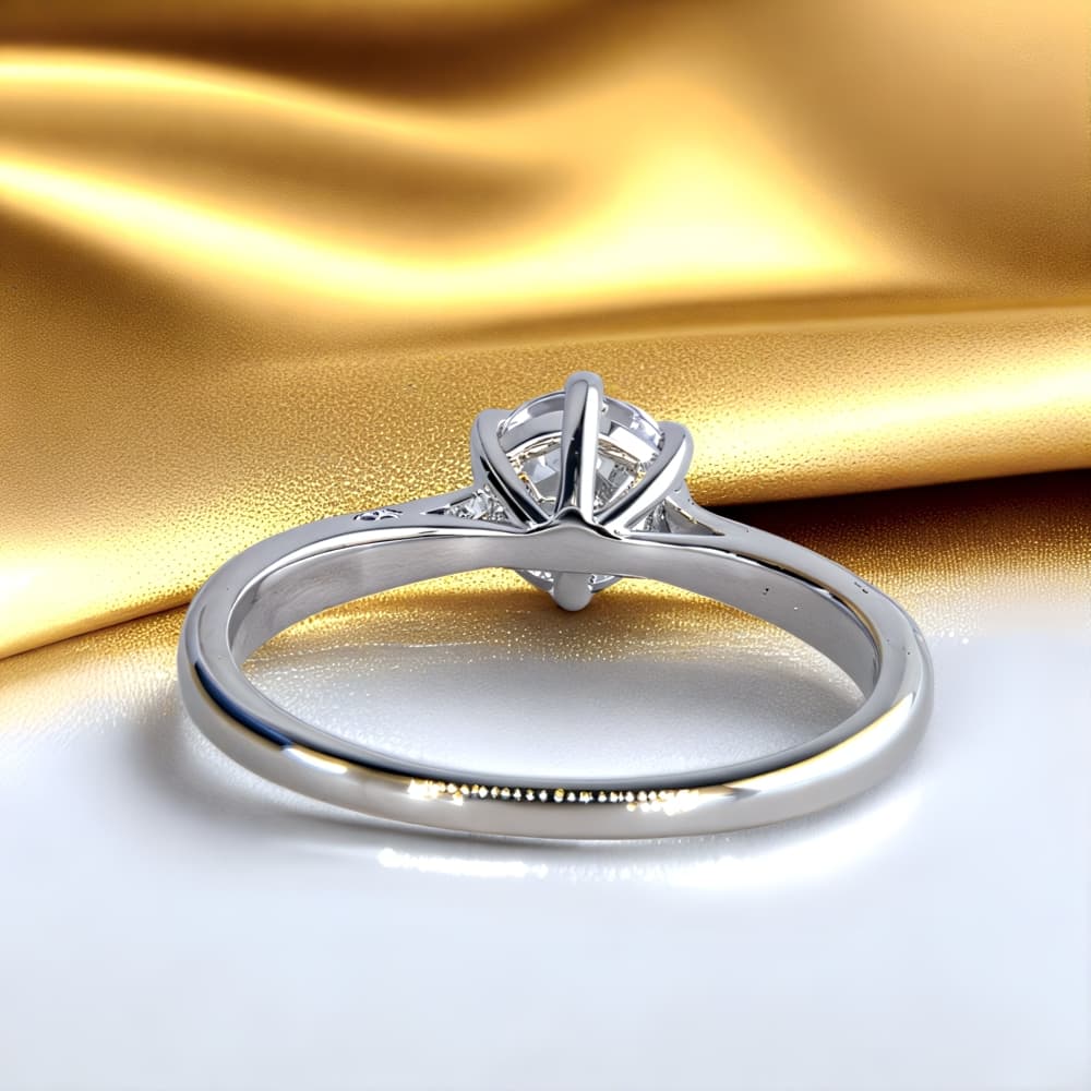 Pierścionek z diamentem moissanit 1 ct srebro 925 moissanite