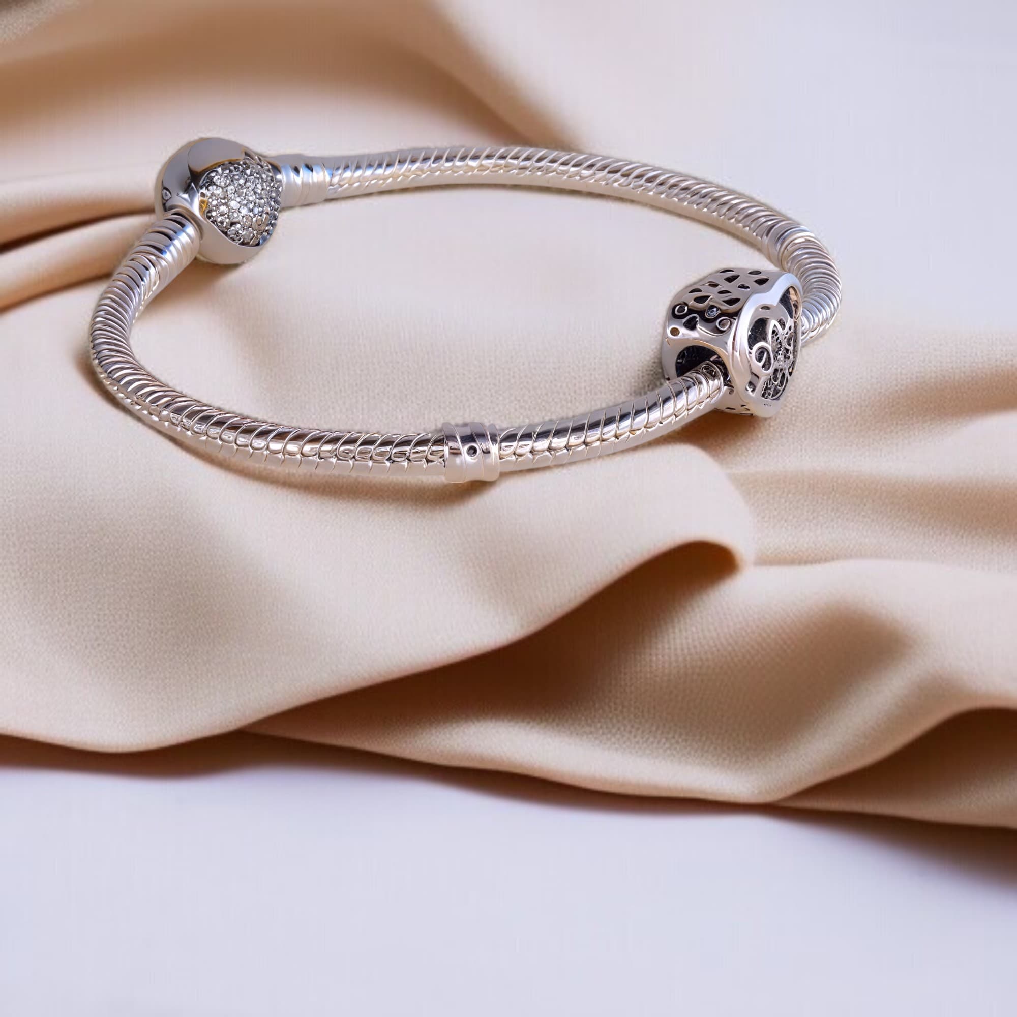 Charms ŁAPKA srebro 925 kot pies łapa różowe cyrkonie