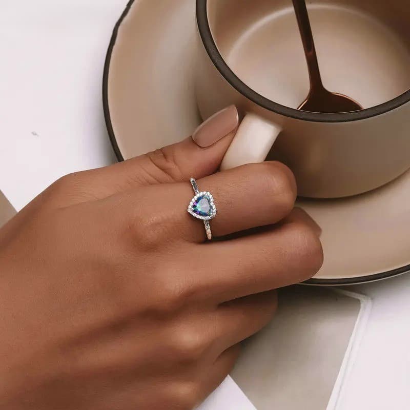 Pierścionek Mistyczny Kwarc srebro 925