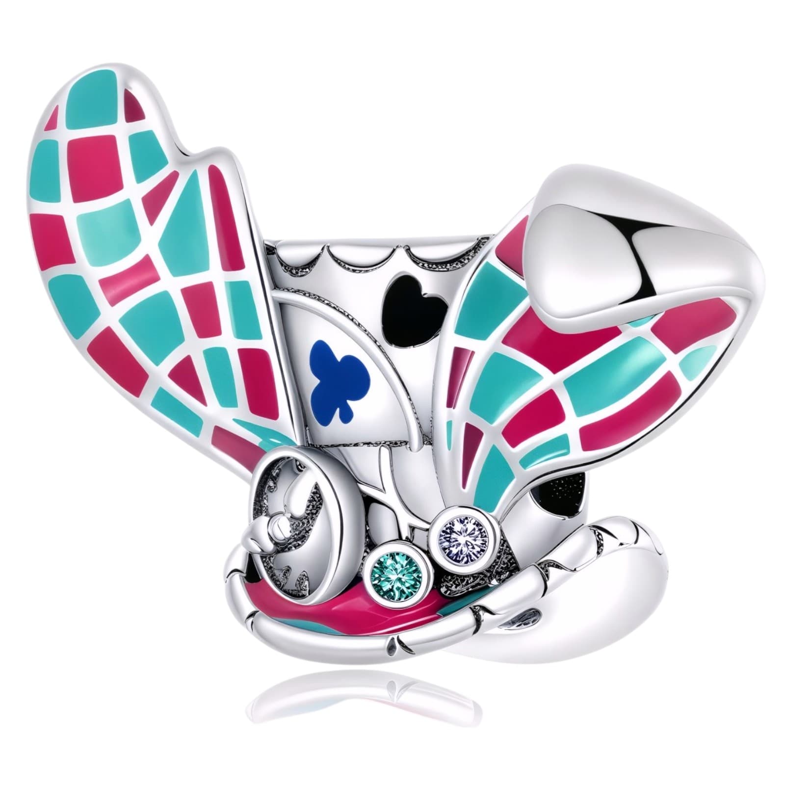 Charms Magiczny Kapelusz z Alicji w Krainie Czarów srebro 925