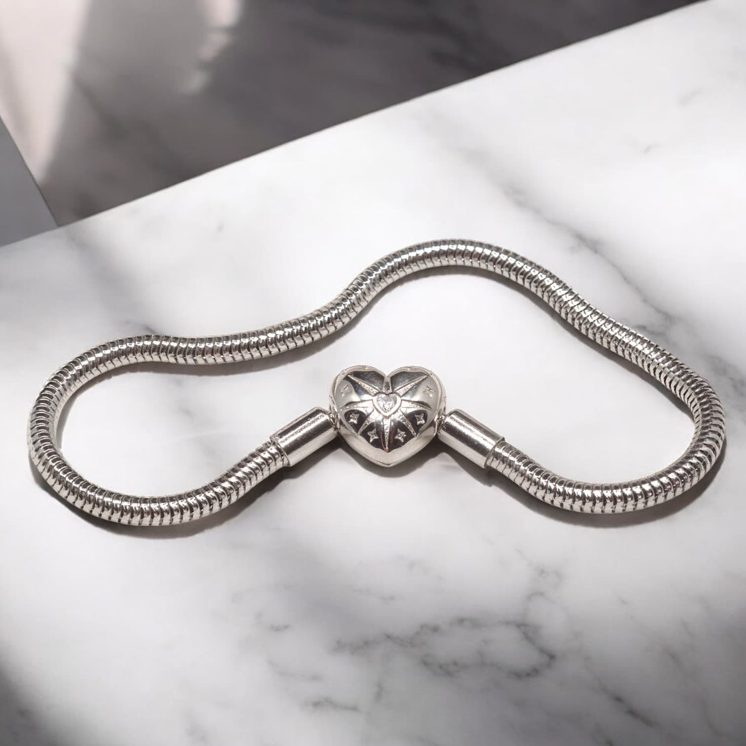 Bransoletka charms  BIAŁE ZŁOTO do Pandora srebro i złoto